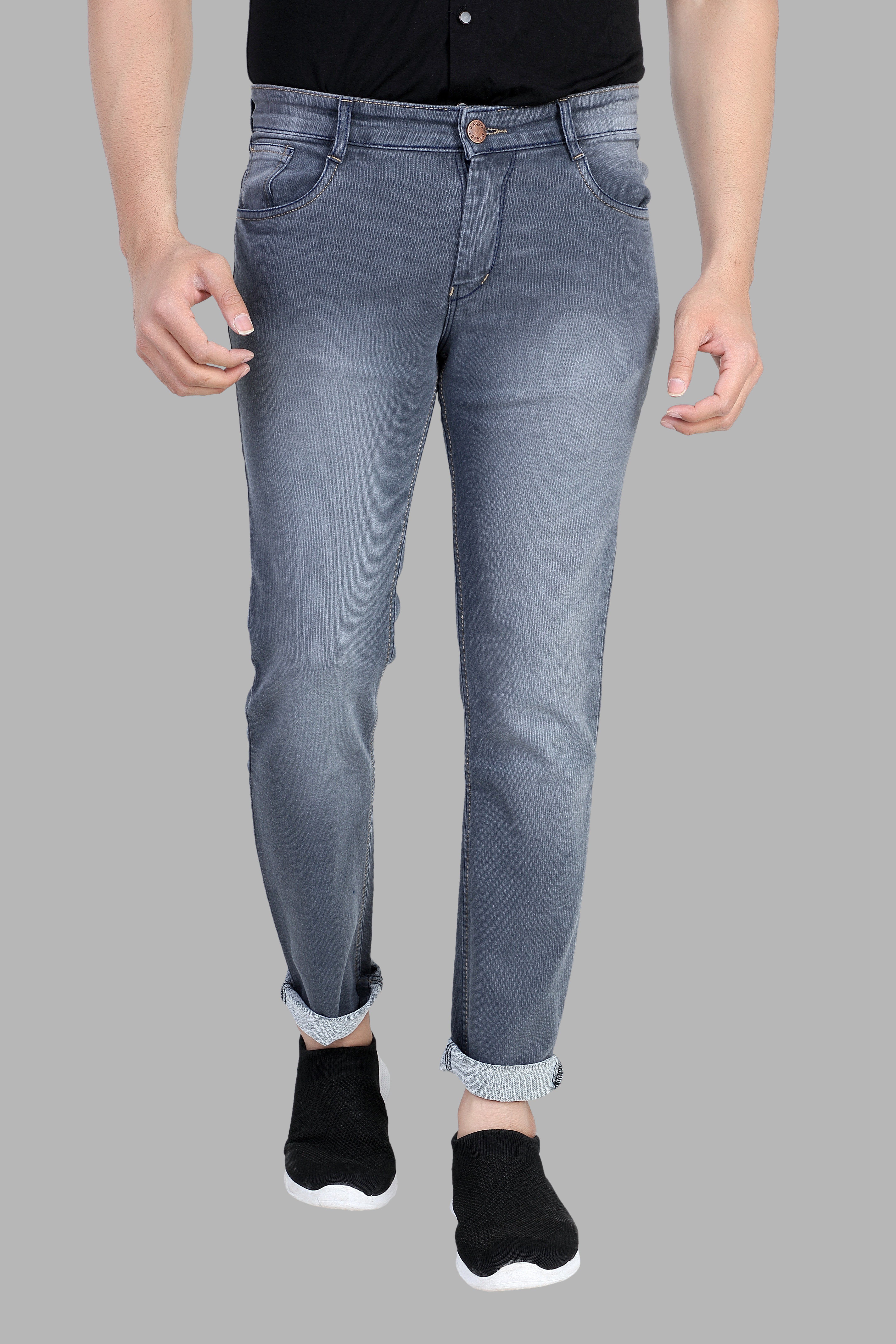     			RAGZO - Grey Denim Slim Fit Men's Jeans ( Pack of 1 )