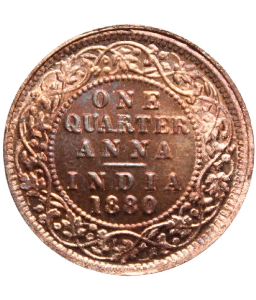     			newWay - 1 Quarter Anna (1880) "Victoria Empress" 1 Numismatic Coins