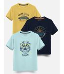 HELLCAT Pack of 3 Boys Cotton Blend T-Shirt ( Mint )