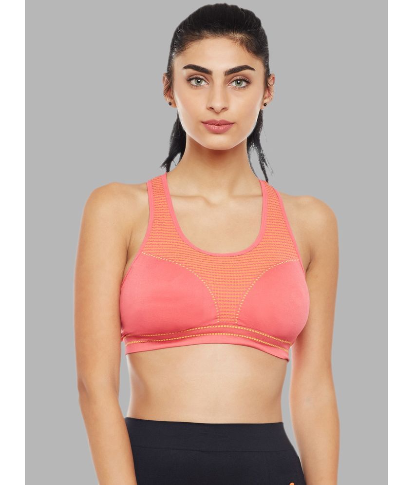     			C9 Airwear - Pink Nylon Non Padded Women's Sports Bra ( Pack of 1 )