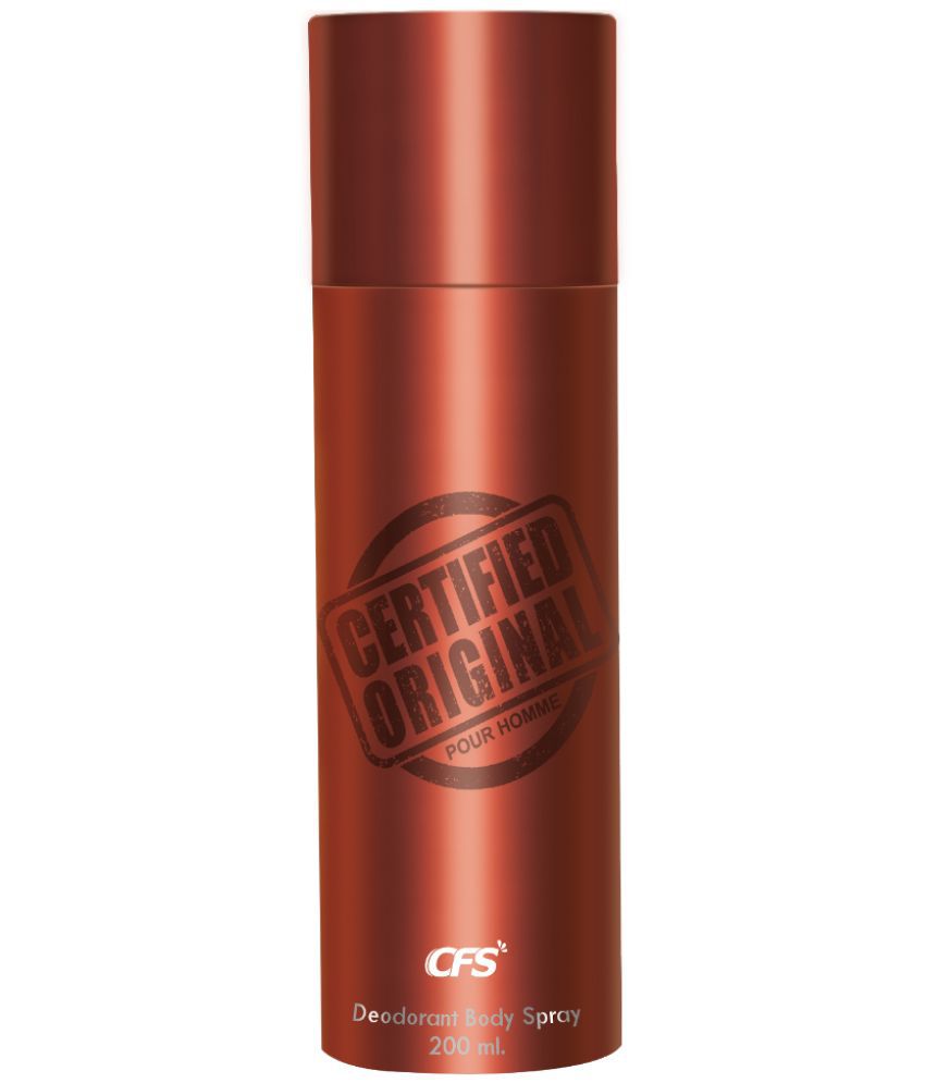     			CFS - CERTIFIED ORIGINAL BROWN Deodorant Spray for Unisex 200 ml ( Pack of 1 )