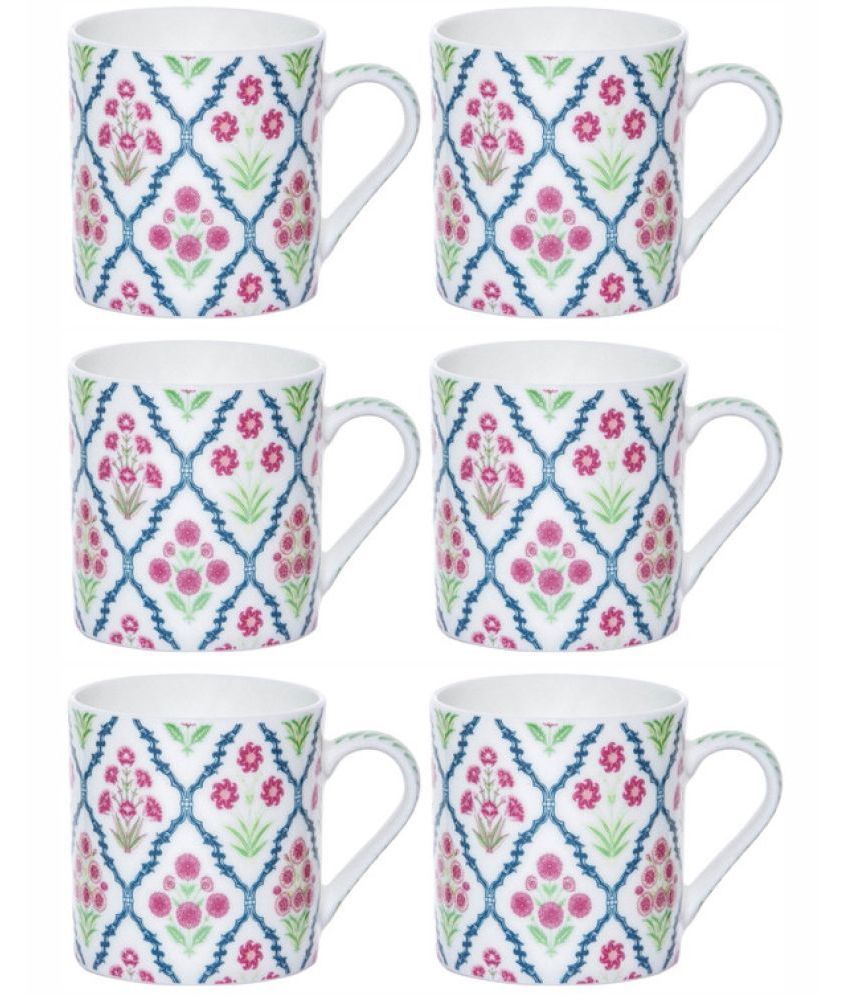     			GoodHomes - Bone China Single Walled Coffee Cup 220 ml ( Pack of 6 )