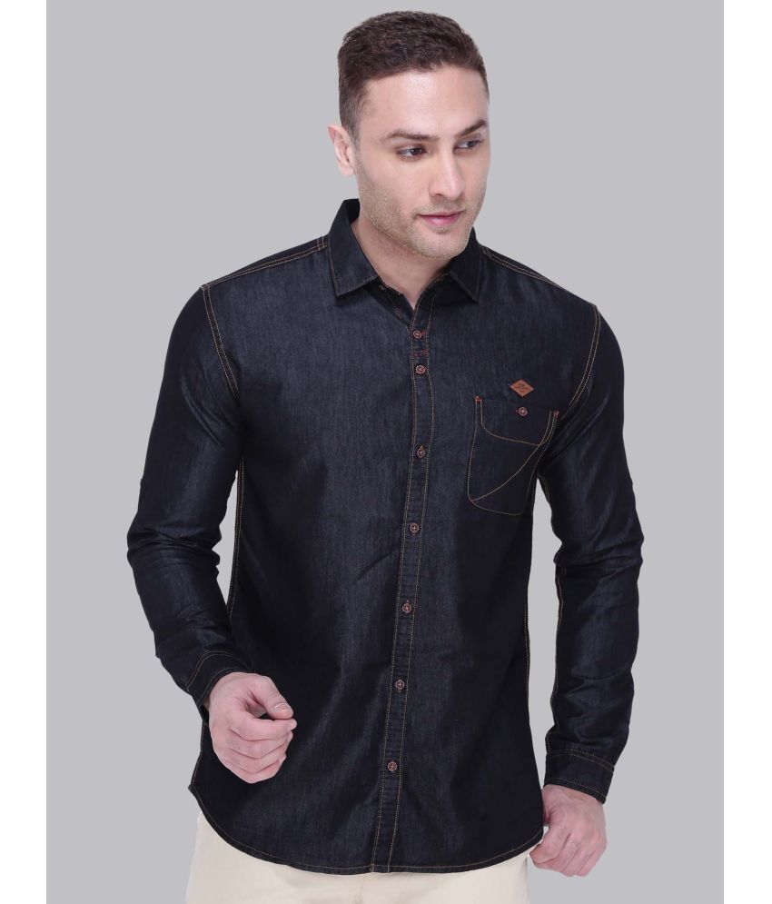     			Kuons Avenue - Black Denim Slim Fit Men's Casual Shirt ( Pack of 1 )