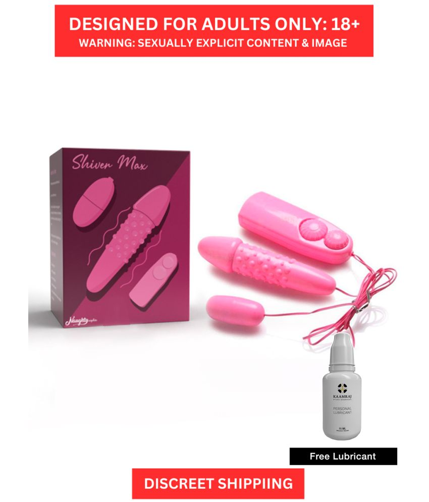     			Pink Dual Jumping Egg Vibrators With A Remote Controller For Women By Naughty Nights With a Free Lubricant