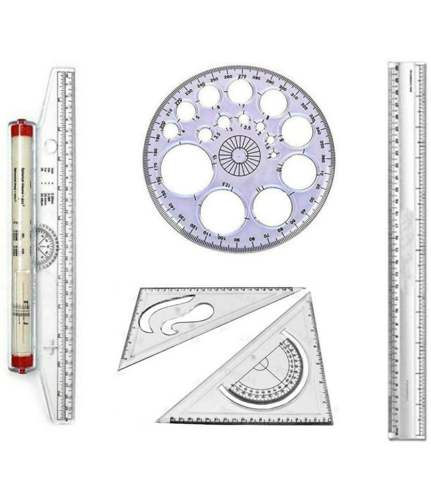     			Book birds Pro circle, Roller scale, Long scale and set squares for Engineering drawing and professional drawings