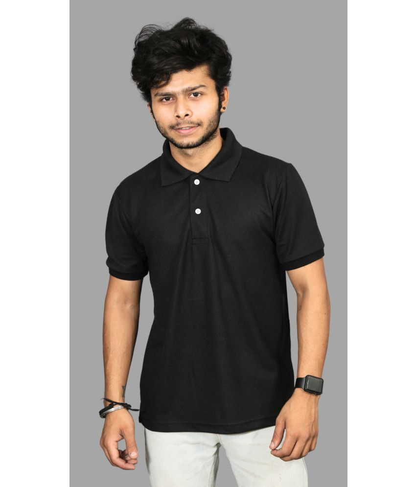     			Forbro - Black Cotton Regular Fit Men's Sports Polo T-Shirt ( Pack of 1 )