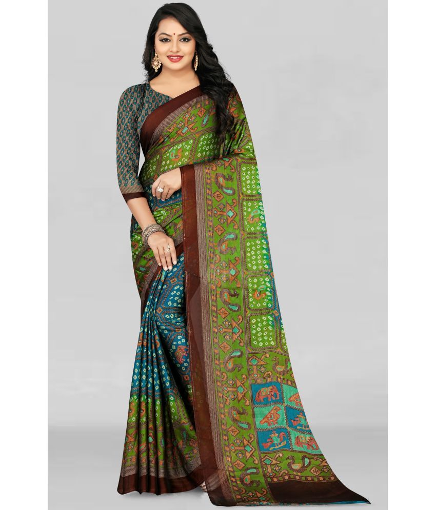     			LEELAVATI - Multicolor Chiffon Saree With Blouse Piece ( Pack of 1 )