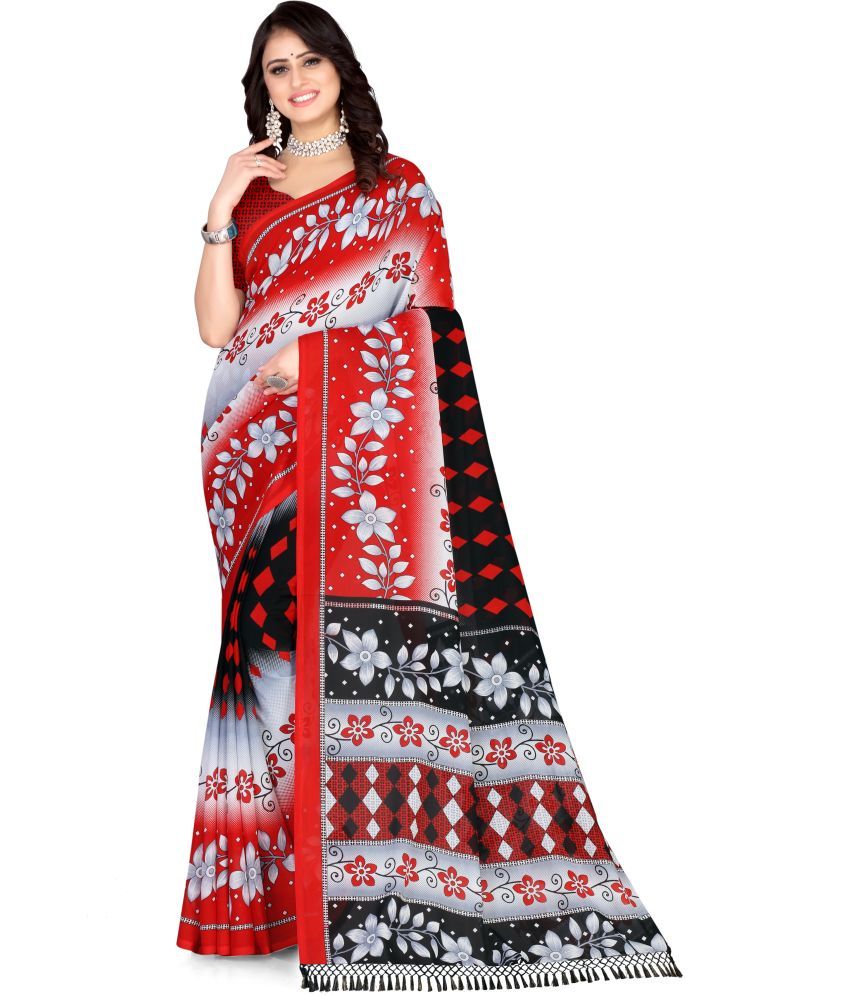     			LEELAVATI - Multicolor Georgette Saree With Blouse Piece ( Pack of 1 )