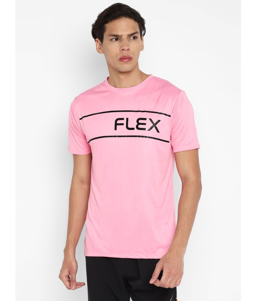    			YUUKI - Pink Polyester Regular Fit Men's T-Shirt ( Pack of 1 )