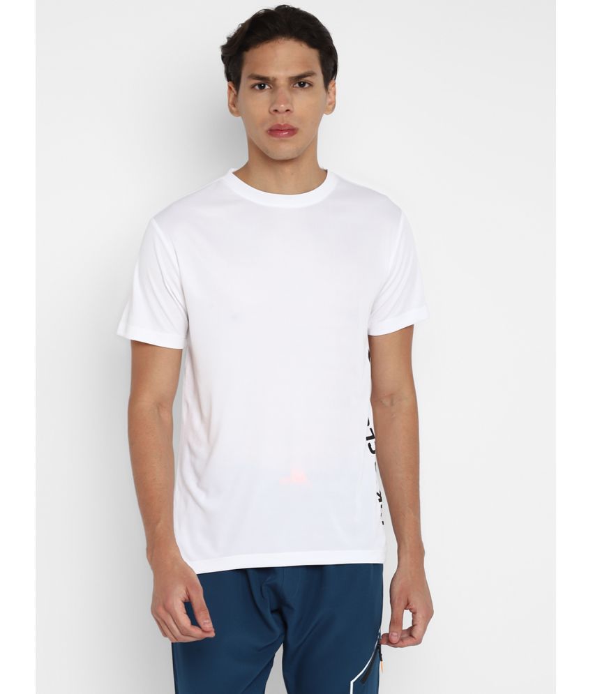     			YUUKI - White Polyester Regular Fit Men's T-Shirt ( Pack of 1 )