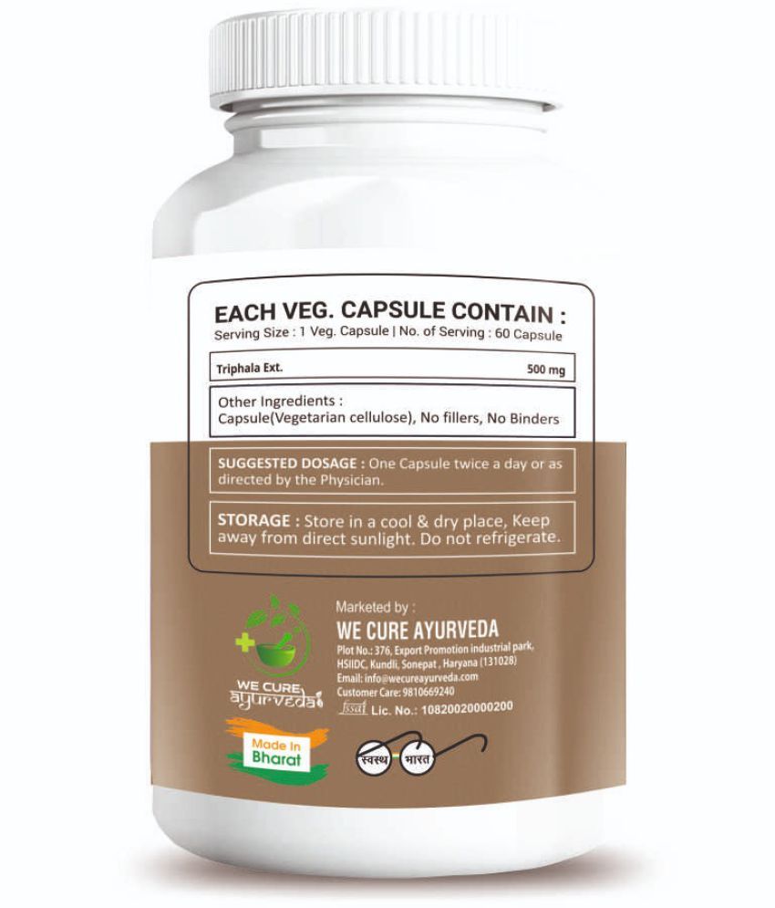 Triphala Capsule Minor Abdominal Gut Health Occasional