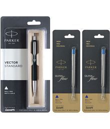 Parker Ball Pen Ball Pen (Pack Of 3, Black,Blue)