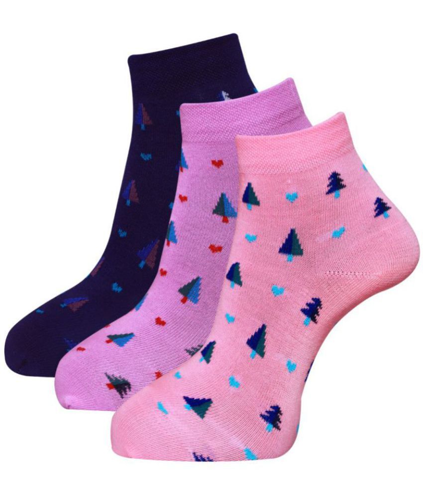     			Dollar - Multicolor Woollen Women's Ankle Length Socks ( Pack of 3 )