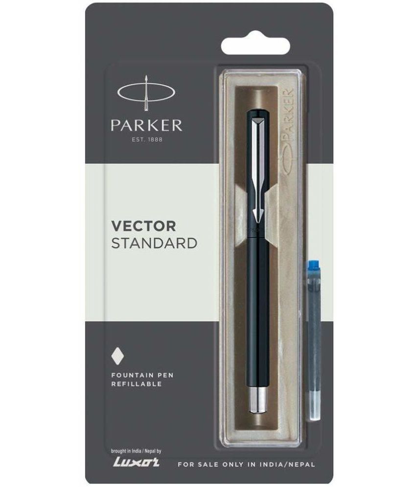     			Parker Vector Standard With 1 Ink Cart Fountain Pen (Black)