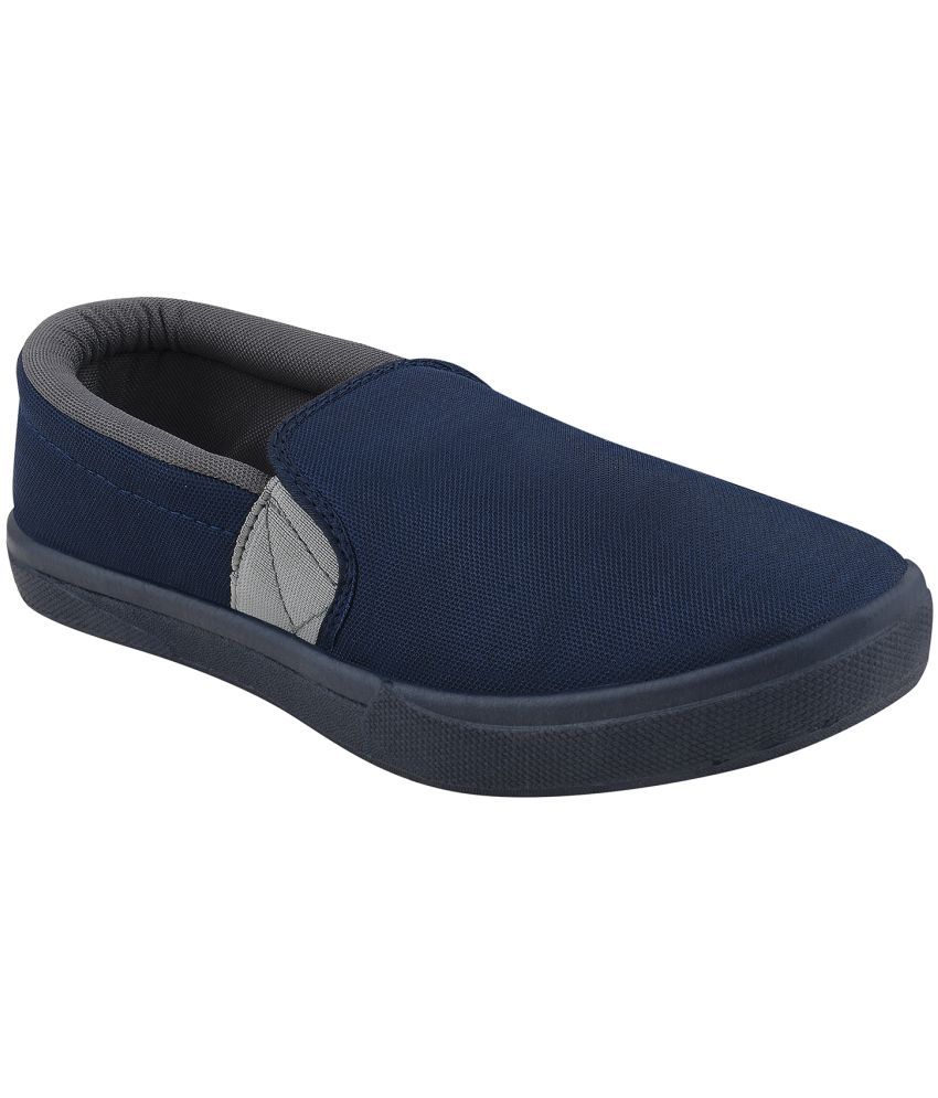     			Stanfield SF CANVAS Navy Blue/Grey Shoes - Blue Men's Slip-on Shoes