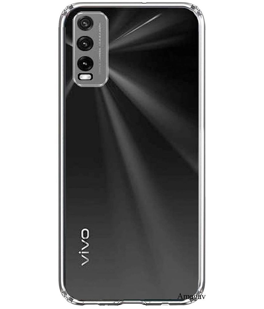     			ZAMN - Transparent Silicon Silicon Soft cases Compatible For Vivo Y20i ( Pack of 1 )