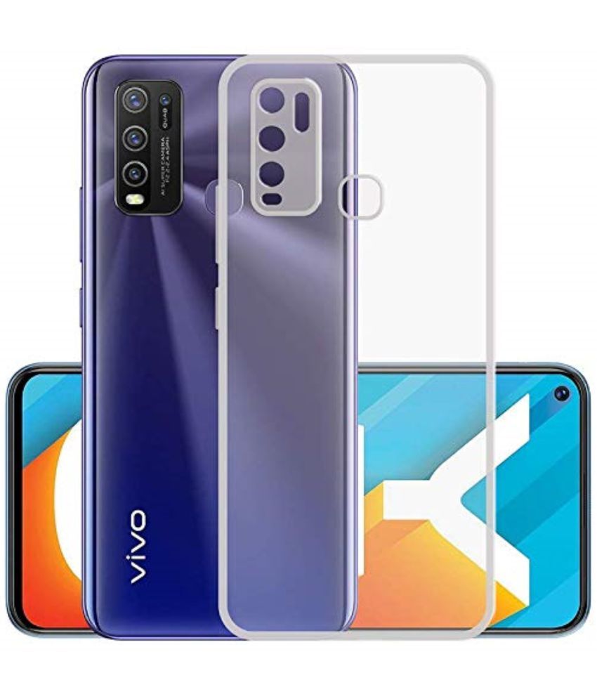     			ZAMN - Transparent Silicon Silicon Soft cases Compatible For Vivo Y30 ( Pack of 1 )