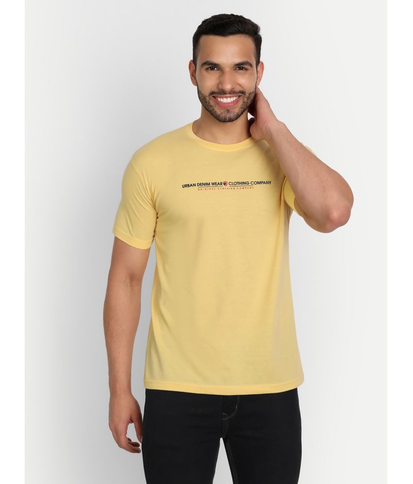     			Zeffit Pack of 1 Cotton Blend Regular Fit Men's T-Shirt ( Yellow )