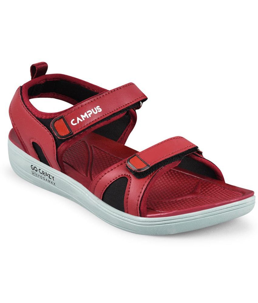     			Campus Maroon Floater Sandals