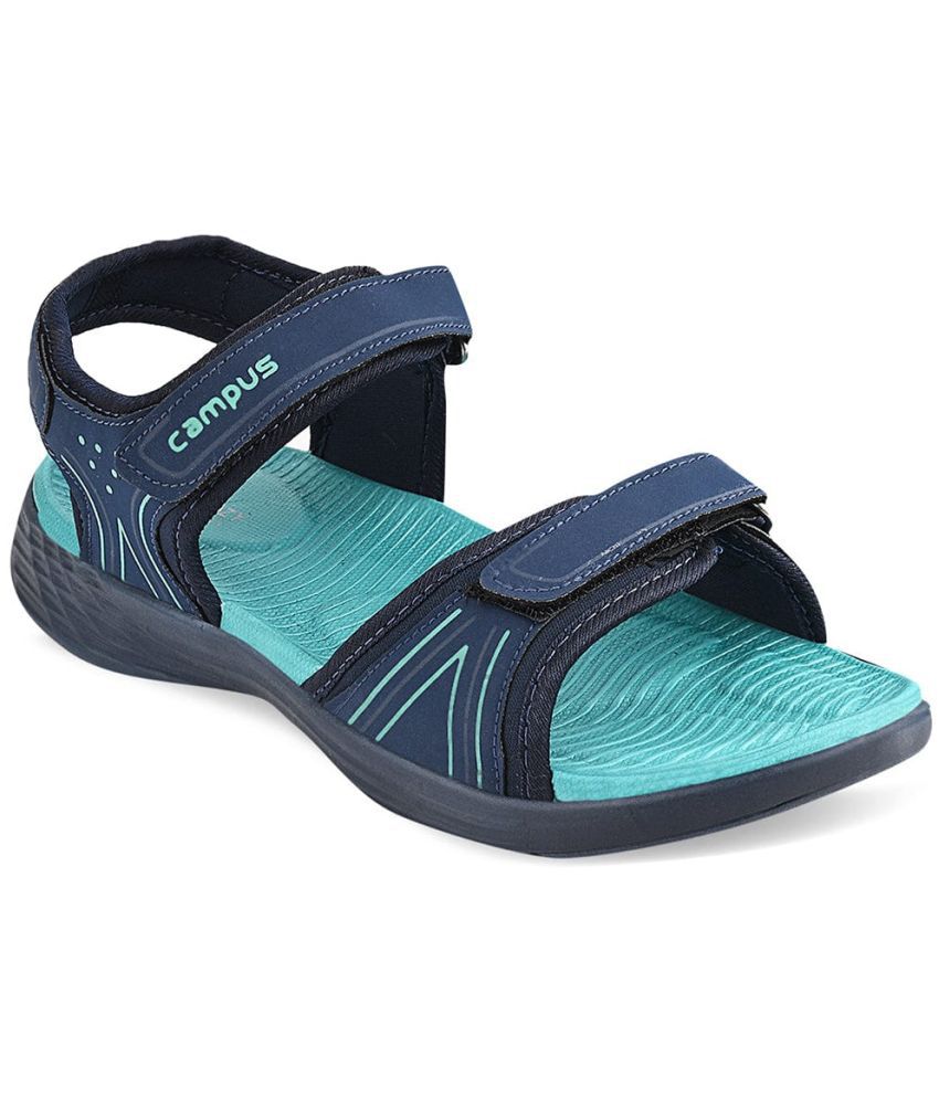     			Campus Navy Floater Sandals
