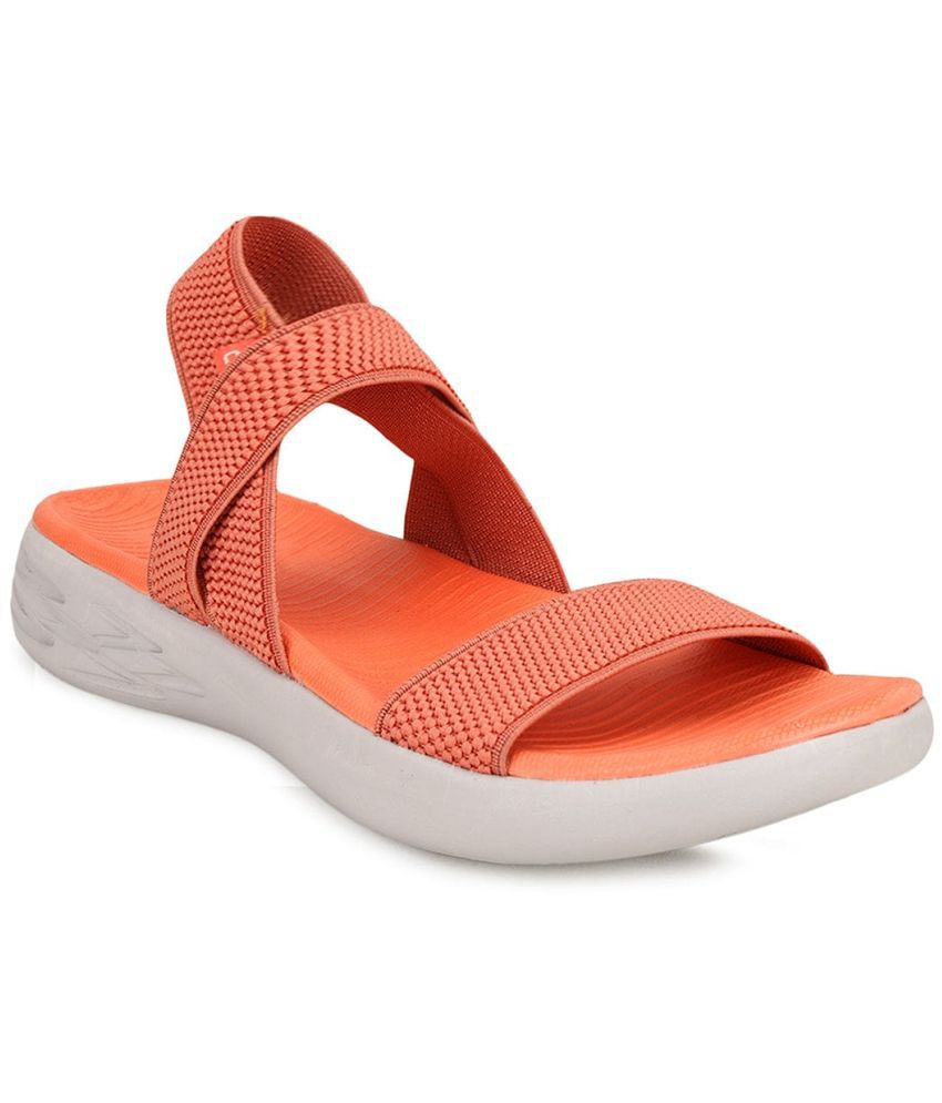     			Campus Orange Floater Sandals