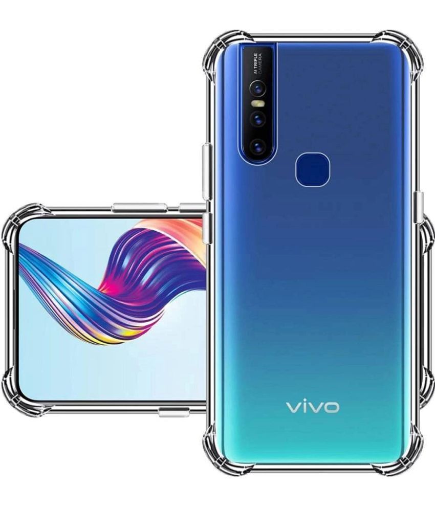     			ZAMN - Transparent Silicon Silicon Soft cases Compatible For Vivo V15 ( Pack of 1 )