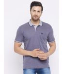 Duke Pack of 1 Cotton Blend Regular Fit Solid Half Sleeves Men's Polo T Shirt ( Blue )