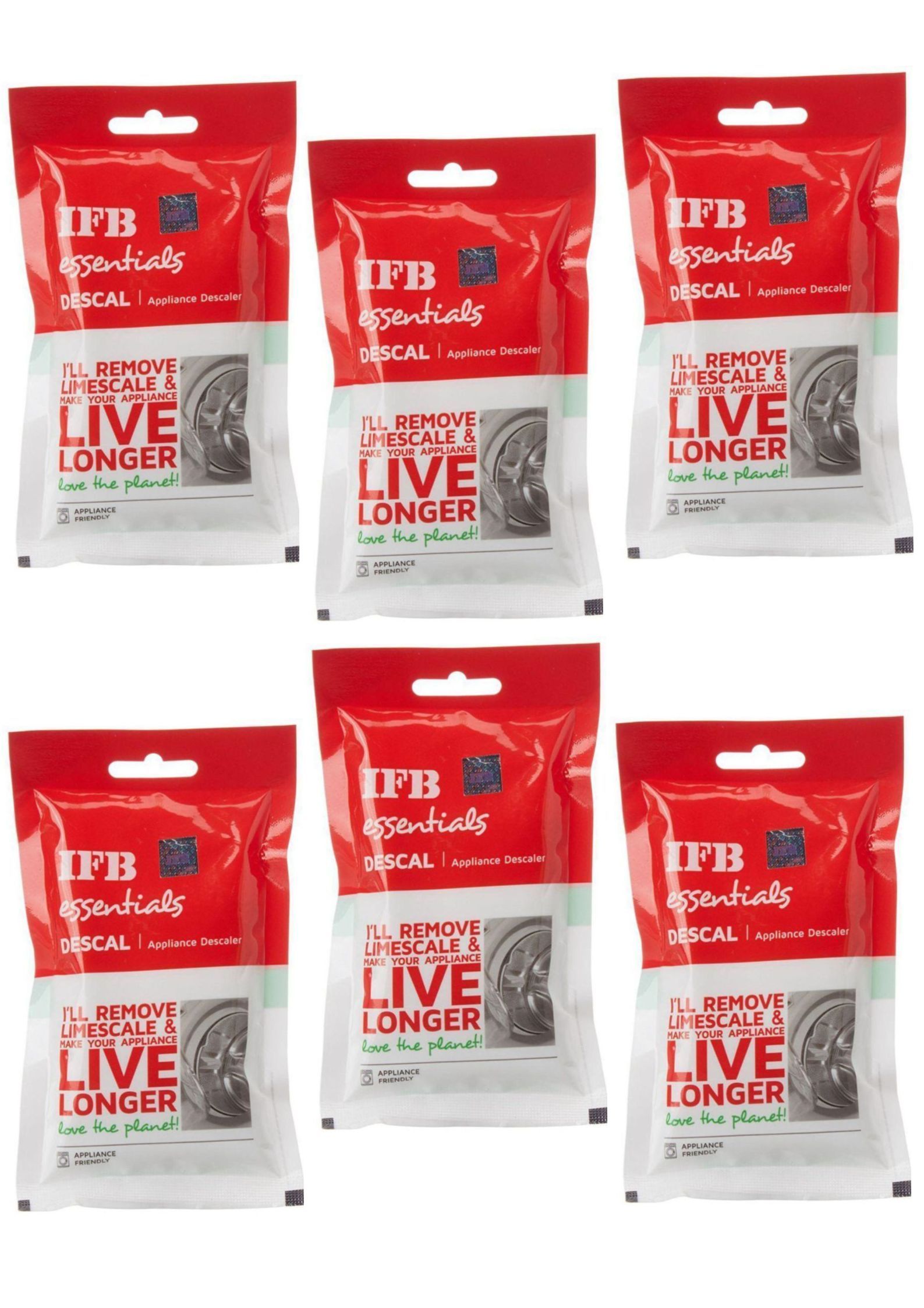     			IFB  DESCALING POWDER - Stain Remover Powder For All Fabrics ( Pack of 6 )