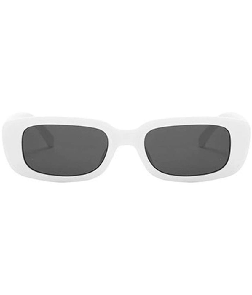     			Kanny Devis - White Rectangular Sunglasses ( Pack of 1 )