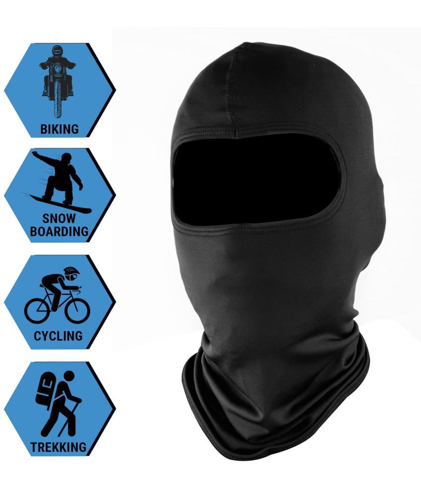     			Oddish Face Mask Pro+ for Bike, Ski, Cycling, Running, Hiking - Protects from Wind, Sun, Dust - 4 Way Stretch - #1 Rated Face Protection Mask (Black), Free Size, Pack of 1, for Men and Women