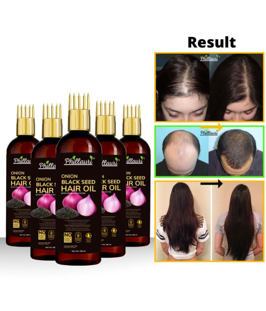     			Phillauri - Hair Growth Onion Oil 500 ml ( Pack of 5 )