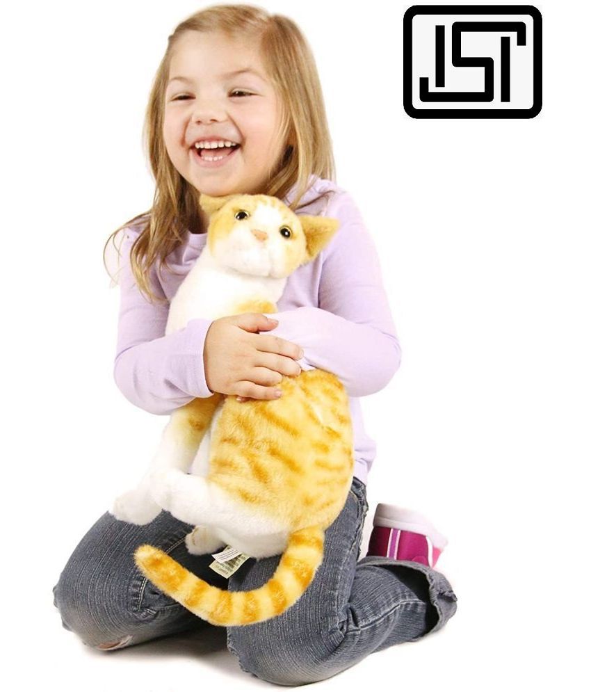     			Tickles Cute Cat Soft Stuffed Plush Animal Toy for Birthday Gift Kids Home Decoration (Size: 40 cm Color: Orange & White)