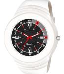 EMPERO - White PU Analog Men's Watch