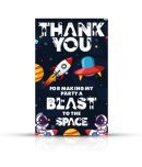 Zyozi Space Theme Thank You for Making Party A Blast to The Space Tags for Birthday,Space Thank You Label Tags for Birthday, Bridal Shower, Wedding, Baby Shower, Thanksgiving Favor (Pack of 50)