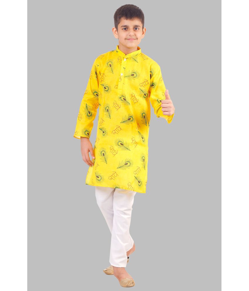     			Digimart - Multicolor Cotton Blend Boys Kurta With Pyjama ( Pack of 1 )