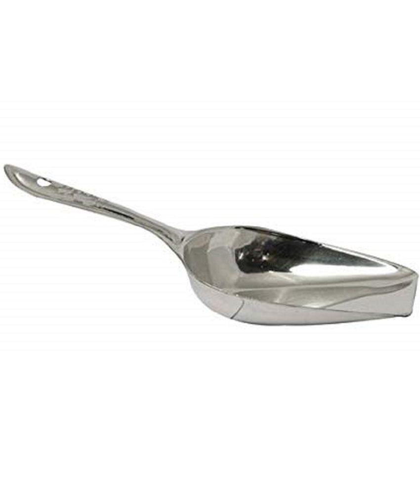     			Dynore - Silver Stainless Steel 1 Atta Scoop ( Set of 1 )