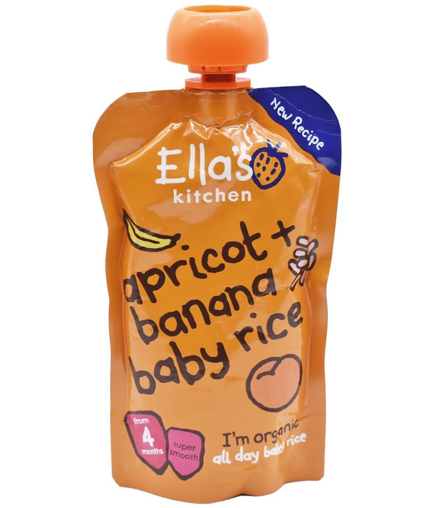     			Ellas Kitchen Apricot Banana + Baby Rice Snack Foods for 6 Months + ( 120 gm )