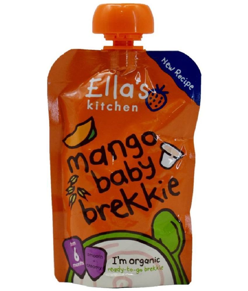     			Ellas Kitchen Mango Baby Brekkie Snack Foods for 6 Months + ( 120 gm )