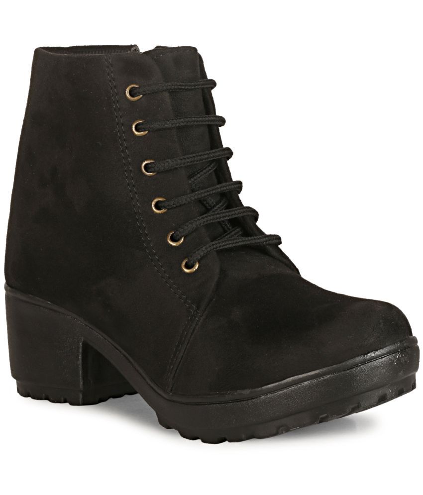     			Saheb - Black Women's Ankle Length Boots