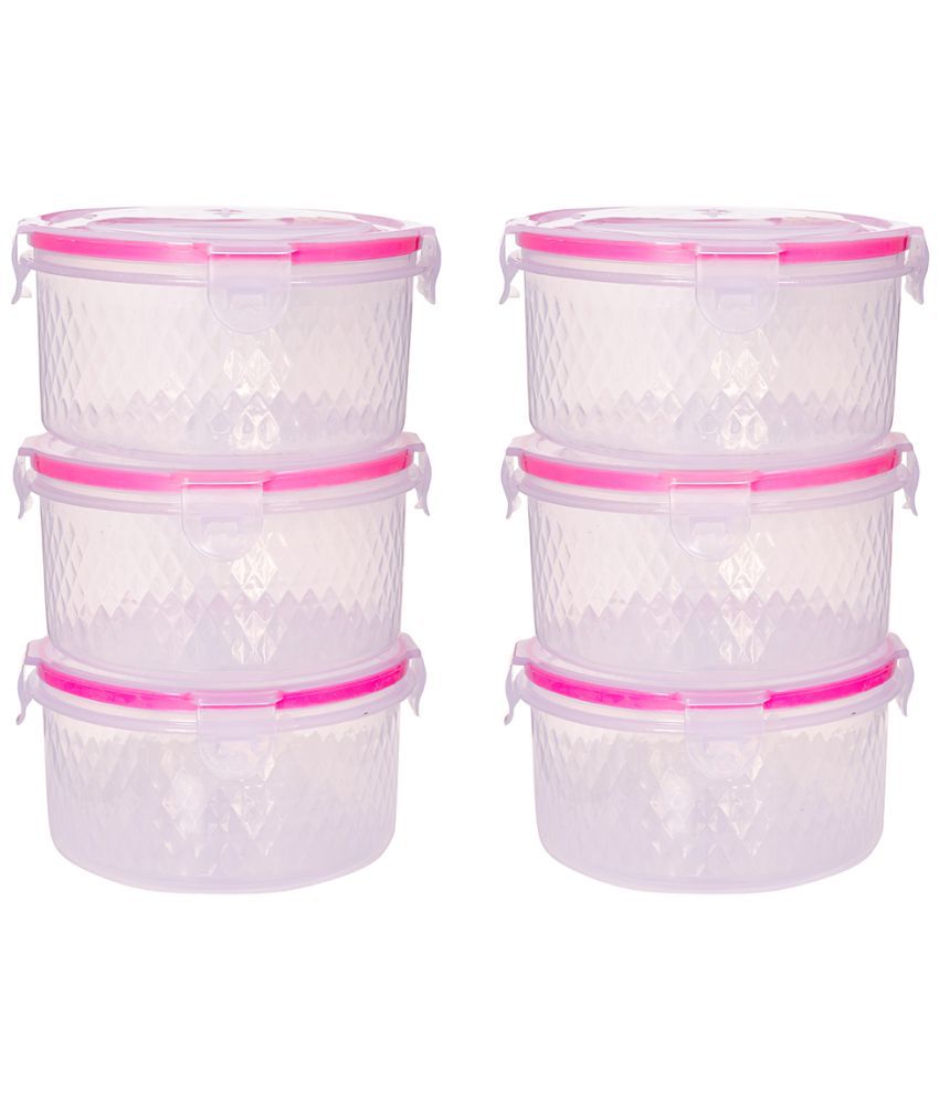     			Woolco - Oscar Jar Transparent Plastic Utility Container ( Set of 6 ) - 500 ml