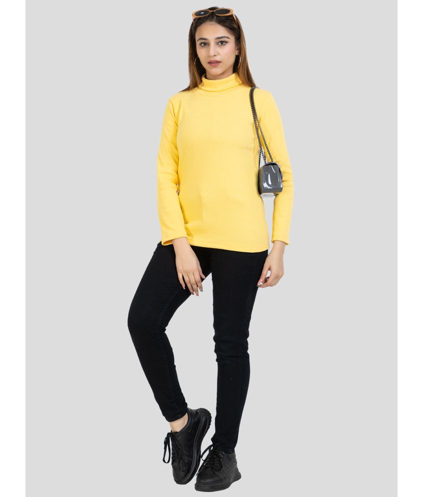     			YHA Cotton Blend Yellow Pullovers - Single