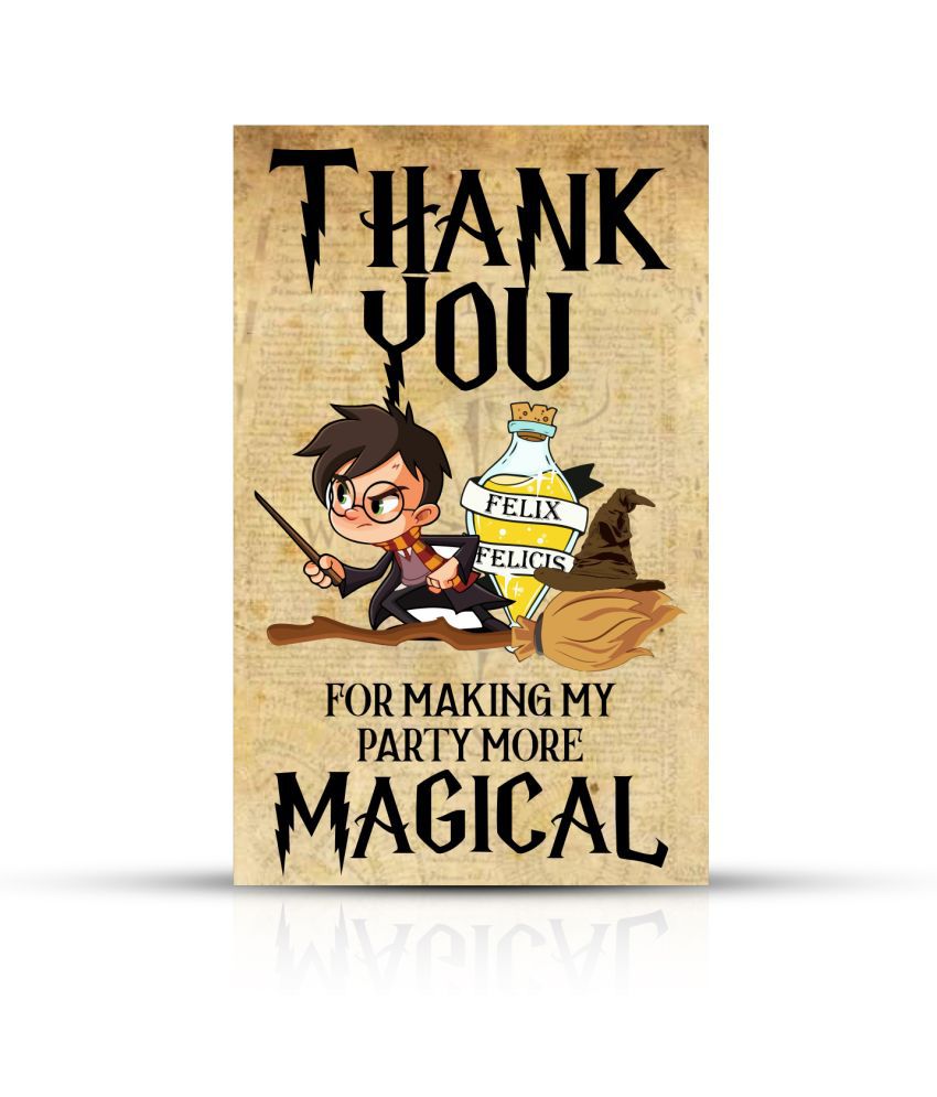     			Zyozi Harry Potter Theme Thank You for Making My Party More Magical Tags for Birthday,Harry Potter Theme Thank You Label Tags for Birthday, Wedding, Baby Shower, Thanksgiving Favor (Pack of 20)
