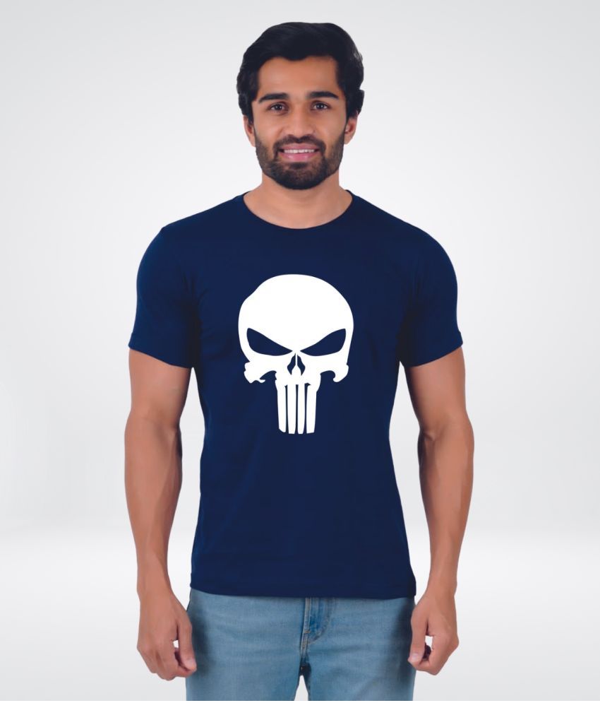     			ferocious - Navy Cotton Regular Fit Men's T-Shirt ( Pack of 1 )