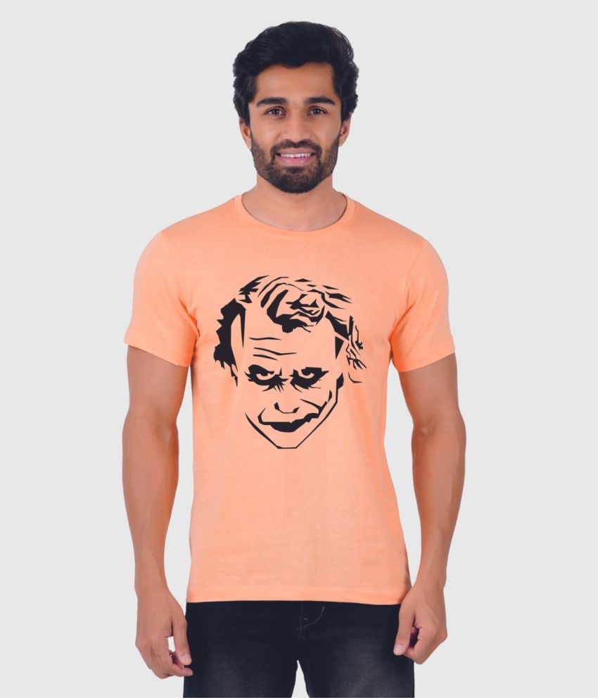     			ferocious - Orange Cotton Regular Fit Men's T-Shirt ( Pack of 1 )