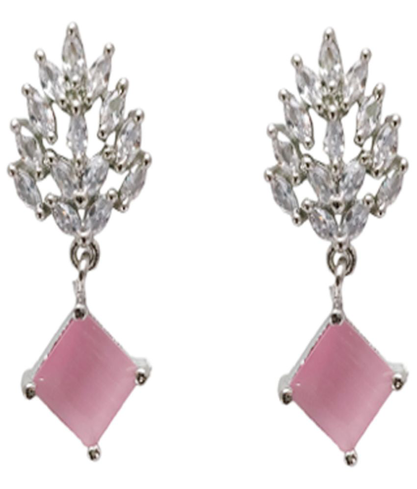     			gilher - Light Pink Drop Earrings ( Pack of 1 )