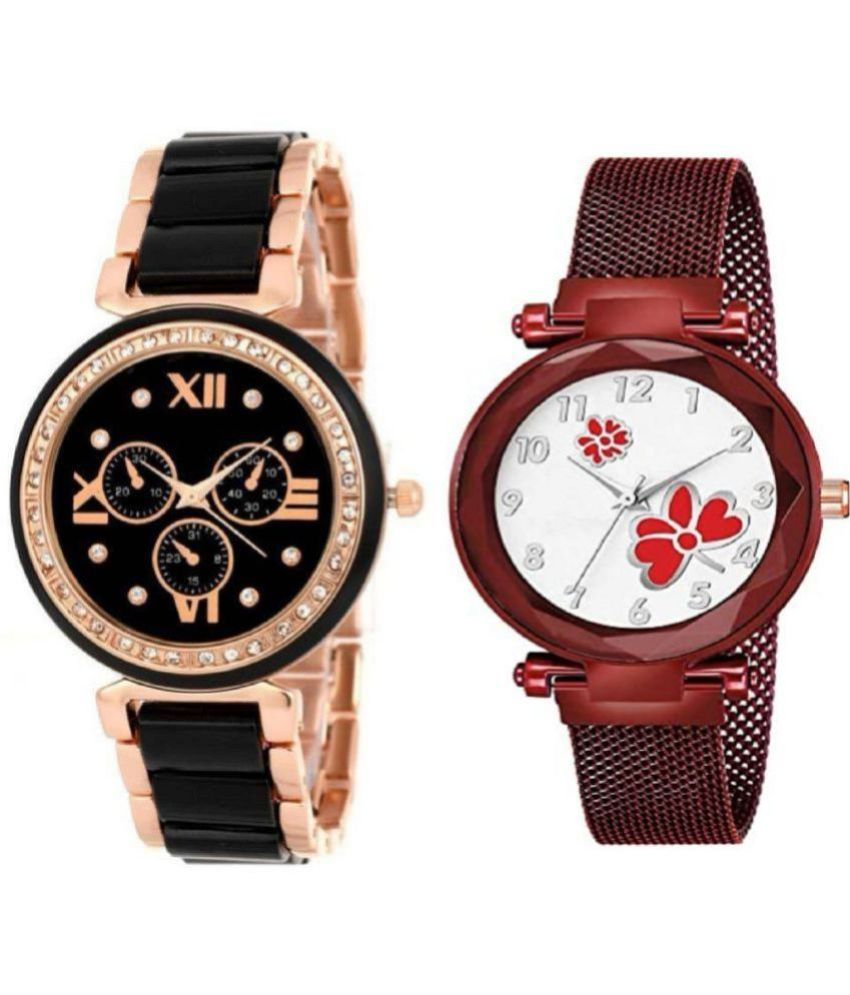     			newmen - Analog Watch Watches Combo For Women and Girls ( Pack of 2 )