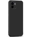 Case Vault Covers - Black Silicon Plain Cases Compatible For Xiaomi Redmi A1 ( Pack of 1 )