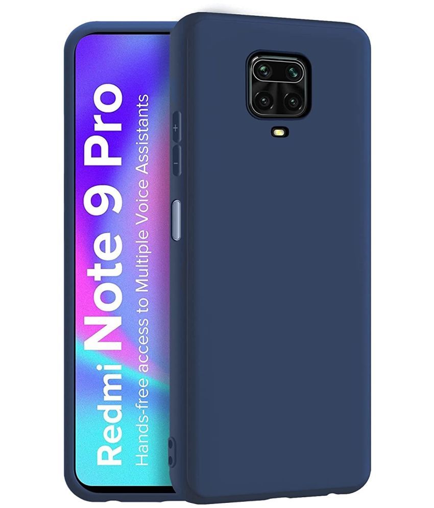     			CASE VA - Blue Silicon Plain Cases Compatible For Xiaomi Redmi Note 9S ( Pack of 1 )