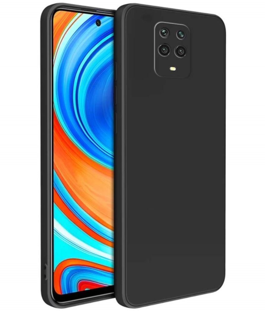     			Case Vault Covers - Black Silicon Plain Cases Compatible For Xiaomi Redmi Note 10 lite ( Pack of 1 )