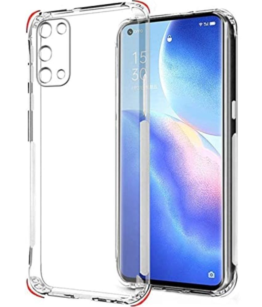     			ZAMN - Transparent Silicon Silicon Soft cases Compatible For Oppo A74 5G ( Pack of 1 )
